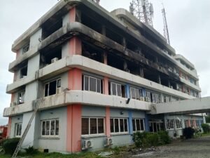 SIC Building in Takoradi on fire