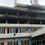 SIC Building in Takoradi on fire