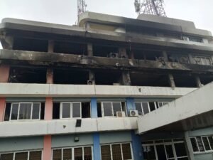 SIC Building in Takoradi on fire