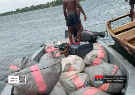 Marine Police Intercept Canoe Loaded With 2,030 Slabs of Suspected Cannabis at Ada