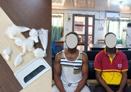 Two Arrested in Wa Over 192 Wraps of Suspected Cocaine