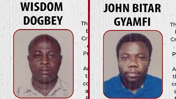 Wisdom Dogbey and John Bitar Gyamfi declared Wanted by EOCO