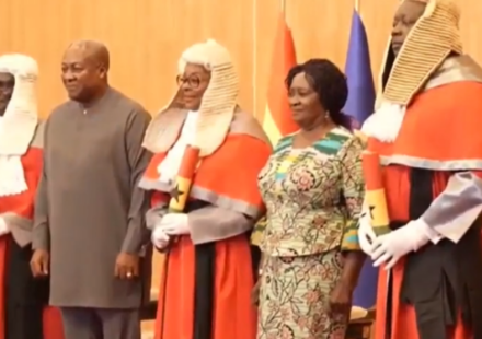 Mahama Swears In Three New Supreme Court Justices