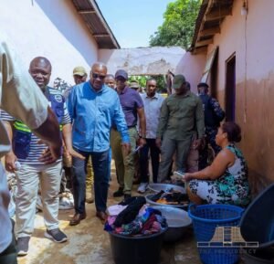 President Mahama Visits Hohoe Flood Victims After Bridge Collapse