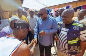 President Mahama Visits Hohoe Flood Victims After Bridge Collapse