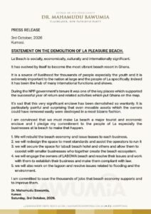 Bawumia Condemns La Pleasure Beach Demolition