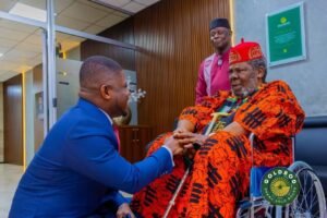 Pete Edochie Pays Courtesy Call On GoldBod CEO Sammy Gyamfi During Ghana Legacy Project Visit
