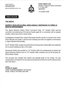Man In Viral Assault Video Jailed 3 Months With Hard Labour